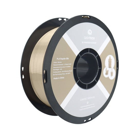 QIDI PLA Rapido Silk Bronze Filament Roll