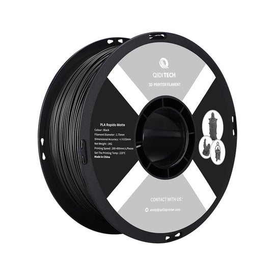 QIDI PLA Rapido Matte Filament - Black