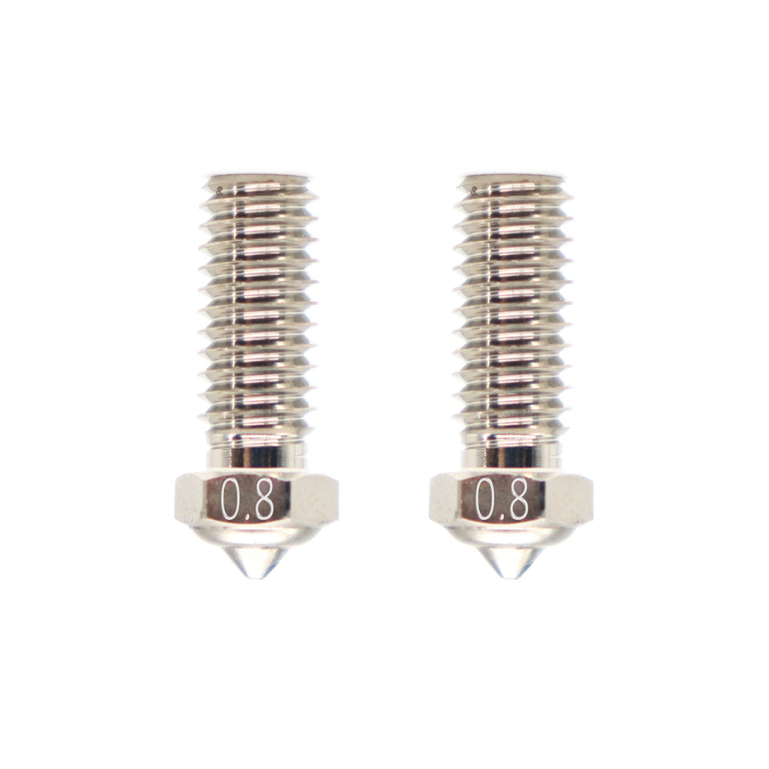 QIDI 3D printer 0.8mm copper plated nozzles (2pcs)