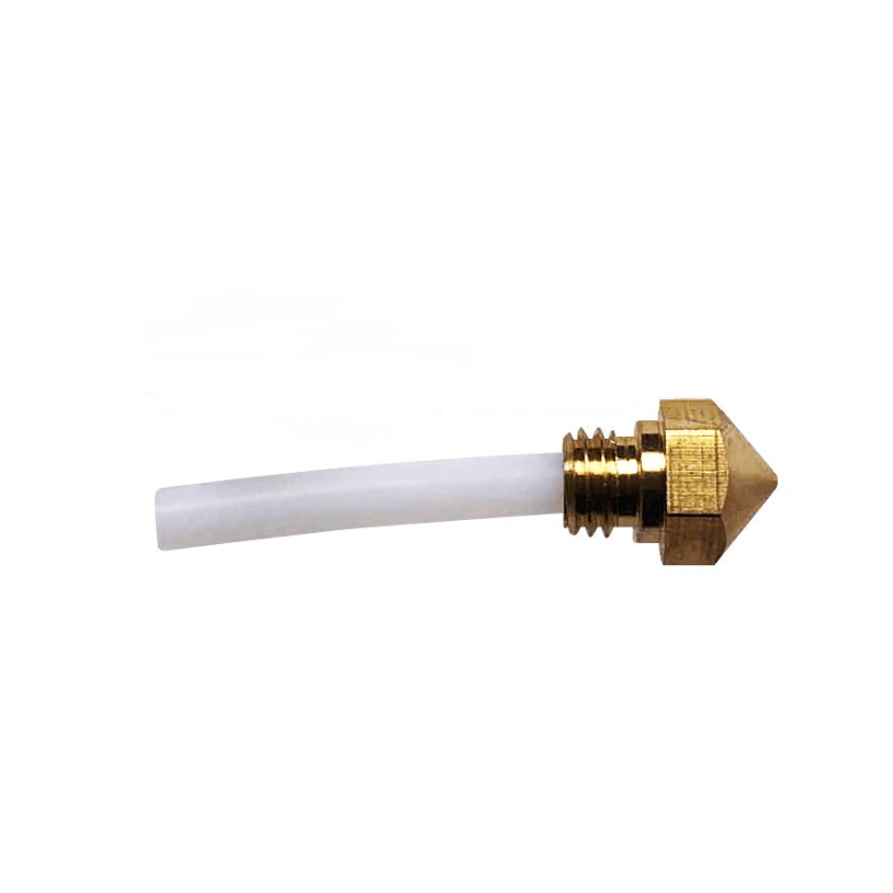 X-CF Pro/i-Fast 3D printer nozzle with PTFE tube