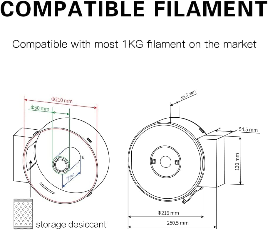 QIDI Filament Dryer Box - Dimensions and Compatibility