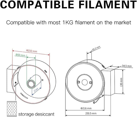 QIDI Filament Dryer Box - Dimensions and Compatibility