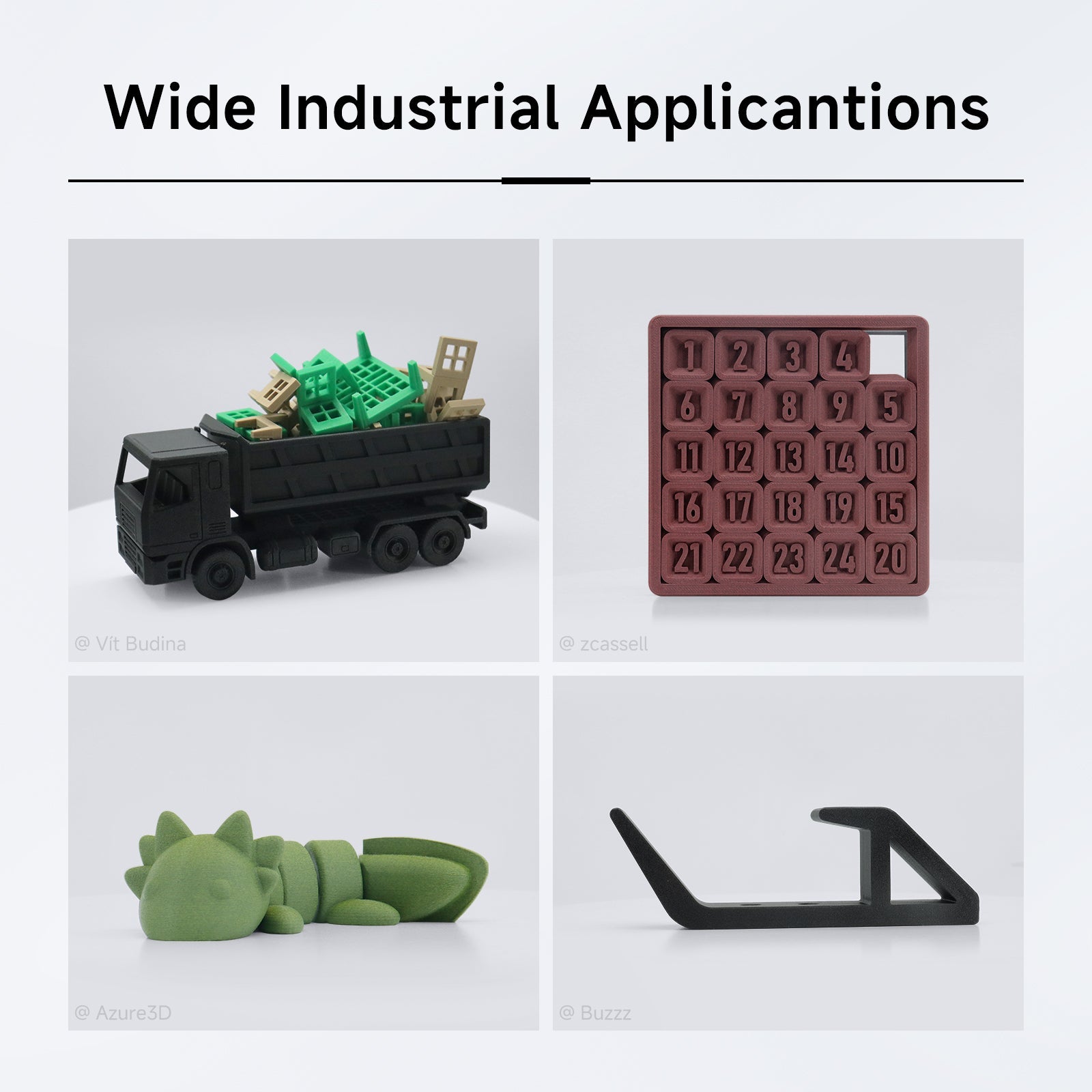 QIDI PLA-CF Filament: 3D printed industrial applications