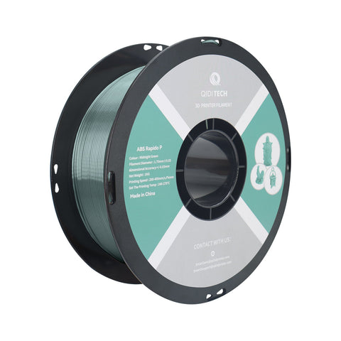 ABS Rapido Metal Filament - Midnight Green HEX Code #40746D
