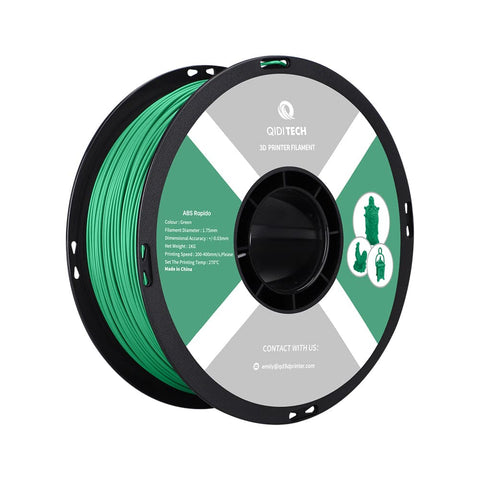 ABS Rapido Filament - Green HEX Code #098C3E