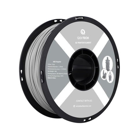 ABS Rapido Filament - Gray HEX Code #A0A0A0