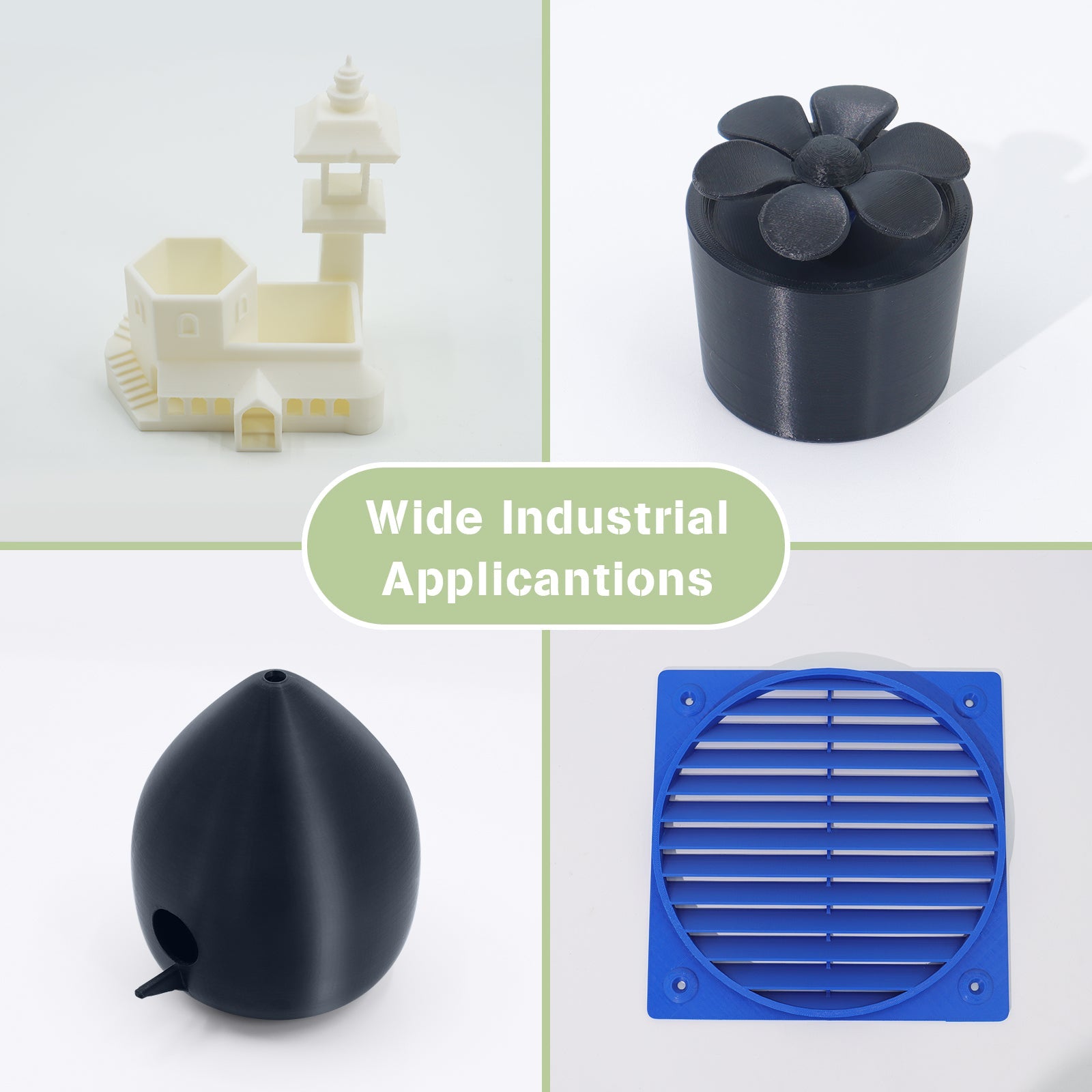 ASA filament industrial applications - 3D printed parts