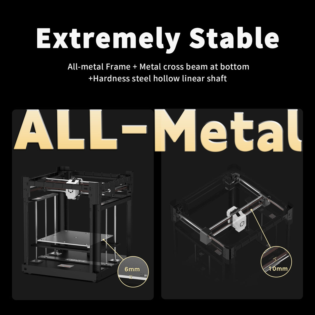 QIDI X-MAX 3D Printer - Extremely Stable All-Metal Frame