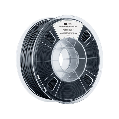 PA12-CF Filament - Black HEX Code #000000
