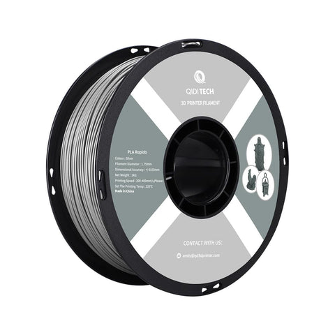 PLA Rapido Filament - Silver HEX Code #AFAFAF