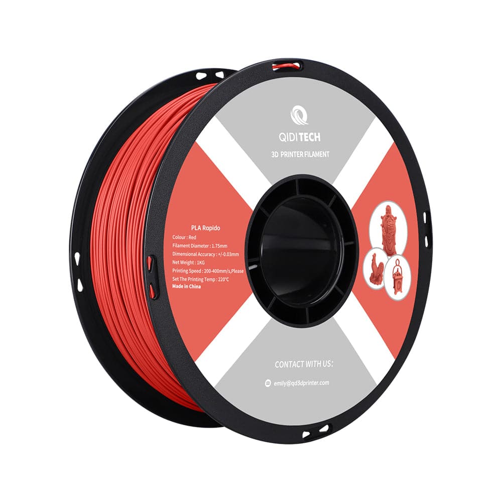 QIDI PLA Rapido Red Filament Spool