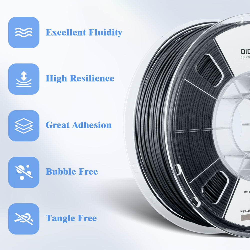 QIDI TPU95A-HF filament: Excellent Fluidity, High Resilience, Great Adhesion